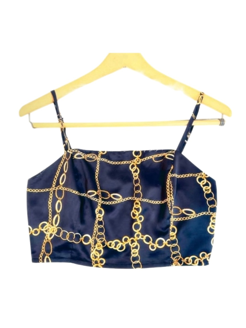 LELIS chain Print Women's crop/Top size small